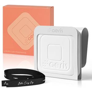 2 x Aeris Car Fragrance Starter Kit - Includes Clip + Refillable Scent Stone (Citrus Bloom (Starter Kit))