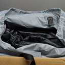 OhGeni 18" Luxury Air Mattress Queen with Built-in Pump, Silk Foam Topper Inflatable Bed for Superior Comfort, Premium Blow-Up Mattress for Home & Guest, Easy Setup, Extra Support, Black