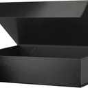 PACKHOME Gift Box 11.5x8x2.5 Inches, Sturdy Shirt Box with Magnetic Lid for Multiple Occasions (Glossy Black)