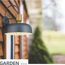 Darkaway Modern Barn Light Fixtures Wall Lamps Sconces with Hammered Metal Shade, Blue Lighting for Outdoor Indoor Patio Porch Lights, 2 Pack