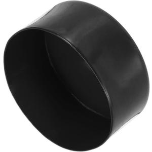 uxcell 4pcs Rubber End Caps 120mm(4 3/4 Inch) ID x 80mm(3 1/8 Inch) H Vinyl Round End Cap Cover Screw Thread Protectors Black