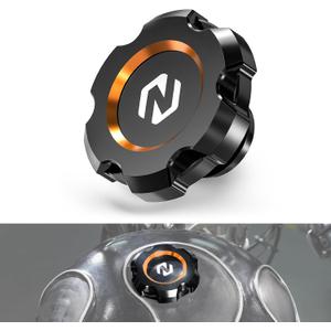 NICECNC Orange Fuel Tank Cap with O-Ring Compatible with Harley Iron 1200 XL1200NS 2018-2021, Sportster 1200 Low XL1200L 2008-2009, 2011, Dyna Fat Bob FXDF 2009-2010, See Fitments