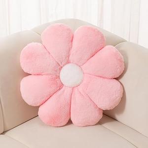 Pink Decorative Flower Pillows - Light Pink Floor Cushion