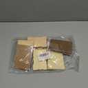100 Pack Mini Envelopes with Note Cards in 5 Colors for Wedding, Birthday, Baby Showers, 4 x 2.7 Inches (Brown)