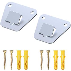 2 Pack Wall Fan Mounting Bracket - Wall Mount Fan Brackets Holders - Solid Steel Fan Wall Mount Bracket with Fastening Screws (2 Pack)