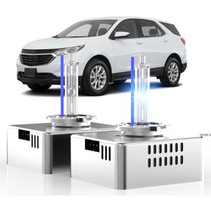 Fit for 2018-2021 Chevy Equinox GMC Terrain D5S HID Xenon Headlight Bulbs, 350% Brightness, High Low Beam Light Bulb, 8000K White Blue, Plug-N-Play, of 2