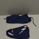 ZAFUL Women's Cutout Bikini Sets Scoop Neck Back Criss Cross Tie Ribbed High Cut Bikini Swimsuit Two Piece Bathing Suits (Medium, 1-deep Blue)