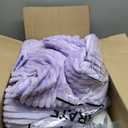 Buryeah 24 Pcs Flannel Throw Blankets Bulk Outdoor Wedding, Light Purple, 50 x 60 inches