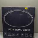 24'' Large Led Flush Mount Ceiling Light Fixture,Ultra Thin,Dimmable,Black, 24 inch 1P