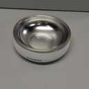 Pawaii Small Dog Bowls, 12 oz. Food Water Bowl Designed for Puppies and Cats with Non-Slip Rubber Base, Upgraded Metal Insulated, Double Stainless Steel Bowls (Cream White)