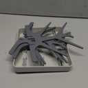 haakaa Portable Baby Bottle Drying Rack with Tray, Space Saving Bottle Drying Tree for Bottles/Pump Parts/Pacifiers,Easy-Store Dryer Rack Great for Home & Travel, BPA Free (Grey)