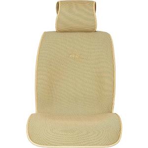 Sojoy IsoTowel Car Seat Cover, Microfiber Seat Protector with Quick-Dry Non-Slip Base,Car seat Protector for All Workouts, All-Weather Honeycomb Cloth (Tan)
