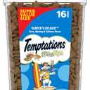 Temptations Cat Treats MixUps Surfer's Delight, Tuna, Shrimp, Salmon Flavor, Crunchy and Soft Cat Treats, 16 oz. Tub (EXP 04/04/26)