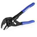 WORKPRO 7-Inch Pliers Wrench, CR-V Construction Wrench Pliers, Adjustable Parallel Smooth Jaw Pliers, Black Finish, Groove Lock Mechanism