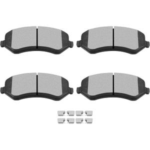 SCITOO Front Ceramic Brake Pads Kits Fit 04-07 For Chrysler For Town & Country,01-03 For Chrysler For Voyager,01-07 For Dodge For Caravan,01-04 For Dodge For Grand Caravan,02-07 For Jeep For Liberty
