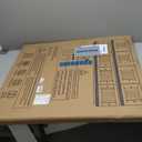 Cumbor 29.7-48" Baby Gate for Stairs, Mom's Choice Awards Winner-Dog Gate for Doorways, Auto Close Safety Pet Gate for Dogs Indoor, Easy Install Pressure Mounted Child Gate with Walk Thru Door, Brown