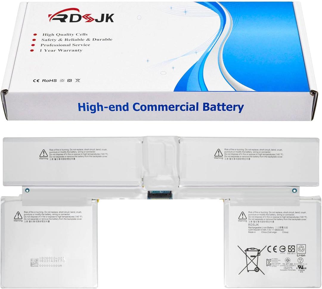 G3HTA024H G3HTA023H G3HTA021H G3HTA048H Laptop Battery for Microsoft Surface Book 1 2 Gen1 Gen2 Tablet Model 1703 1704 1705 13.5inch Keyboard with Tools 7.5V 51Wh(Not for Book 1 Screen)