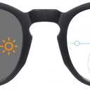 OKH Photochromic Progressive Multifocus Reading Glasses for Men Women Anti Blue Light Transition Multifocal Computer Readers, 1.0 x