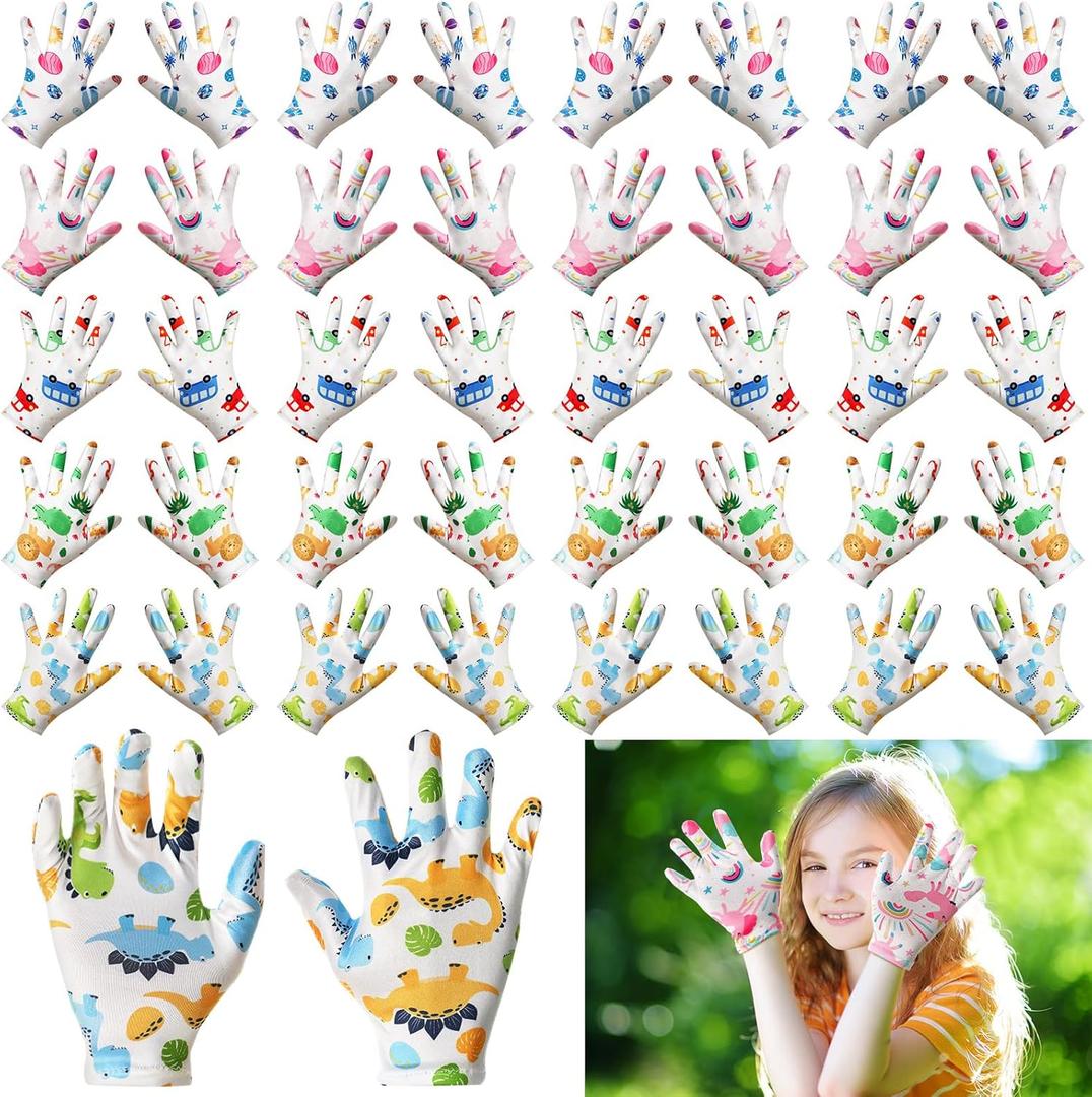 Xtinmee 20 Pairs Eczema Gloves for Kids Cotton Moisturizing Gloves for Sensitive Irritated Skin Eczema Reusable Elastic Hand Cover Soft and Does Not Hurt (Age 7-8 Years)