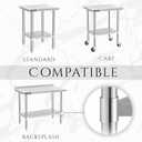 DuraSteel Galvanized Under Shelf for Work Tables - Extra Adjustable Lower Shelf for 30" x 36" Stainless Steel and Wooden Worktables - Fits for use in Restaurant, Warehouse, Home, Kitchen, Garage