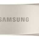 Samsung BAR Plus USB 3.2 Flash Drive, 512GB USB Standard Type-A, Speeds Up to 400MB/s, Portable Storage Memory Stick, Durable Thumb Drive Compatible with USB 3.0/2.0, MUF-512BE3/AM, Champagne Silver