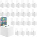 24 Pack Cardboard Ballot Box with Slot 6 x 6x 6 Inch Raffle Boxes with Removable Header Suggestion Boxes Donation Box for Fundraising Ticket Boxes for Collecting Card Voting Contest
