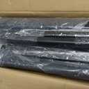2 Pack 3-Step Hand Rails for Outdoor Steps with Black Balusters