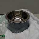 Pet Junkie Santa Fe Single Elevated Pet Bowl Stand with Removable Stainless Steel 16oz Inner Bowl for Small Dog Breed or Cat  Raised Dog Food or Water Station (Small, ICY Gray)