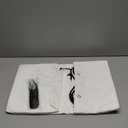 MIULEE Linen Shower Curtain with 12 Metal Hooks Modern Heavy Duty Washable Fabric Shower Curtain Set Waterproof Thick Cloth Shower Curtains for Bathroom Bathtub Washable, W72*L78, White