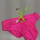 Mens Swim Briefs Sexy Underwear, Neon Drawstring Bikini Swimwear Pool Party, Micro Thong Swimsuit Beach Tan Through (Medium)