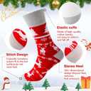Fun Christmas Socks for Men - Funny Xmas Gifts for Men and Women Novelty Cozy Unisex Crew Cotton Sock Set (6-13, B-6 Pairs)