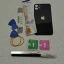 OEM Rear Back Glass Replacement for iPhone 11 6.1 inches with Reparing Toolkit and Pre-Installed Adhesive (Black)