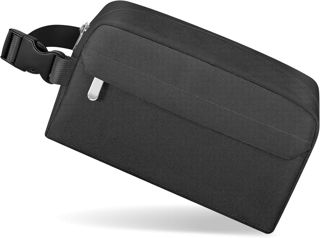 Small Insulated Snack Bag Lunch Box,Collapsible Reusable Small Lunch Bag with Snap Buckle Handle for Beach Travel Picnic,Black 5-Can(3L)