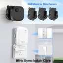 3 Pack Blink Camera Wall Mount Bracket – Adhesive or Drill Installation for Blink Mini 2K+/Mini 2/Outdoor 4/Outdoor 2K+/Indoor Cameras with Sync Module Core Outlet Mount