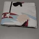 LUVIVIHOME 3PCS Christmas Gnome Duvet Cover Queen Bedding Sets, Primitive Country Rustic Farmhouse Bedding, Holly Berry Star Red Buffalo Plaid Checkered Comforter Bedspread Quilt Cover, 2 Pillow Shams