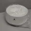 Meshpot 8 inch Orchid Pots with Holes for Repotting,Set of 1,Decorative African Violet Pots with Air-Pruning and Good Air Circulation,Plastic White Orchid Planter with Saucers