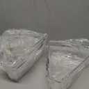 Lazy Susan Cabinet Organizer Bins for 26"/ 28"/ 32" Diameter Corner Organizer, Plastic Cabinet Storage Bin, 1/8 Wedge - Food Safe, BPA Free, with Non-Slip Pads (for 26" Diameter, 4 Pack)