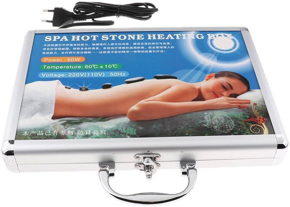 ATORSE Hot Stone Warmer Heating Box Massage Stone Heater Case EU Plug