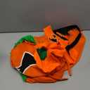 Halloween Pumpkin Costume for Women Kids,Glow in the Dark Adult Halloween Costume with Poncho,Headband & Bag (one-size)