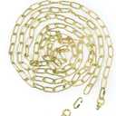 Giluta Gold Pendant Light Fixture Chain Heavy Duty 15 Feet Chandelier Chain Hanging Extension for Fruit Basket Lantern Plant Supports to 65 lbs Maximum Weight