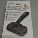 Swihauk Self Cleaning Slicker Brush for Dogs & Cats - Skin Friendly Deshedding and Grooming Brush for Haired Pets, Pet Supplies Accessory, Black