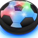 Black Series- LED Hover Soccer Ball - Air Power Training Ball Playing Football Indoor Outdoor Game - Birthday Gifts for Kids, Age 3-12 Year Old Boys - Soccer