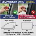 XCBYT Car Window Shades - 4 Pcs Car Privacy Curtains - 100% Block Light Car Window Covers - Magnetic Side Window Sun Shade Keeps Cooler for Breastfeeding, Taking a nap, Changing Clothes, Camping
