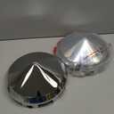 Grand General 10742 Chrome Front Cone Hub Cap with 1" Lip and 4 Even Notches