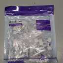 VCE RJ45 Cat6A Keystone Jack UL Listed 25-Pack, 10 Gbps Slim Profile Modular Ethernet Jacks Insert 110-Type UTP 90-Degree, White