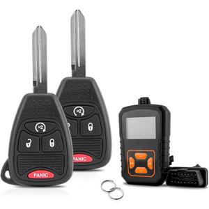 Key Fob Remote Replacement Fits for 2007 2008 2009 2010 2011 2012 2013 2014 2015 2016 2017 2018 Jeep Wrangler Jeep Compass Jeep Patriot Keyless Entry Remote OHT692713AA (Pack of 2)