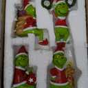 Grinch Christmas Ornament Decorations, 8PCS Stocking Cap Funny Santa Ornament Decorative Xmas Decor Ornaments (8PCS)