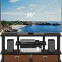 Furinno JAYA TV Stand for up to 50-Inch TV, 55 Inch, For 55" TV, Plastic Frame