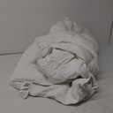 White Queen Size Feather Down Fiber Comforter, Filled with Feather and Down Fiber, All Season Fluffy Ultra Soft 100% Cotton Duvet Insert, Luxury Hotel Bedding Style Comforter,90"x90"