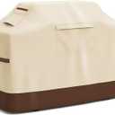 Vailge Grill Cover for Outdoor Grill,48-inch Waterproof BBQ Cover,600D Heavy Duty Gas Grill Cover, UV & Dust & Rip & Fading Resistant,Suitable for Weber, Brinkmann, Char Broil Grills and More,Beige